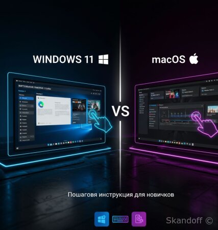 Как работать с виртуальными рабочими столами (Windows 11 и macOS): Полный гайд по горячим клавишам и продуктивности